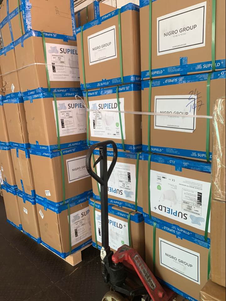 進出口防護面罩，口罩等防疫物資報關及運輸公司--口罩運輸案例圖