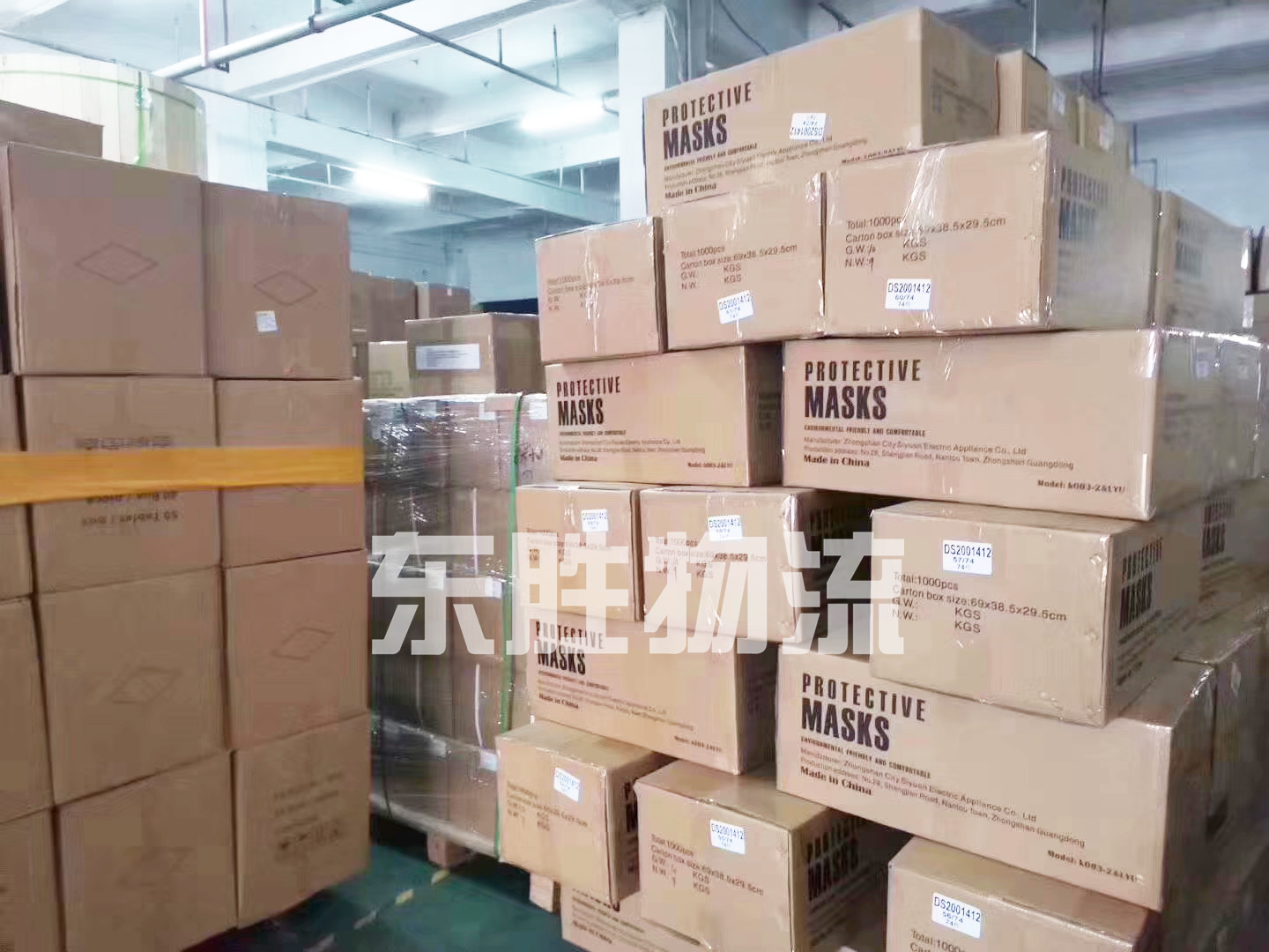 防護物資：口罩出口香港，香港倉儲案例圖